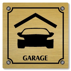 Garage, 100x100mm, zlatá, Kansas
